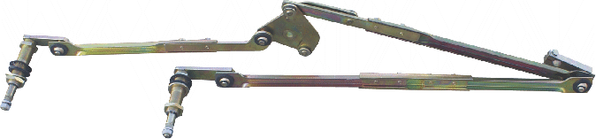 Horizontal channel scraping linkage